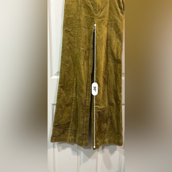 Anthropologie Loop - ett:twa Wide Leg Corduroy Trousers Pants, size 25 waist - Picture 14 of 16